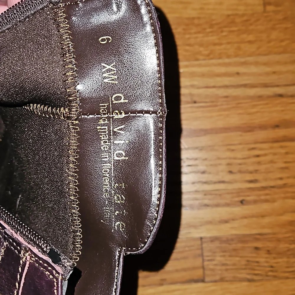 David Tate Women's Dark Brown Ankle Booties with Buckles